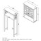 Alaterre Furniture Coventry Over Toilet Open Storage Shelf, Wall Mounted Storage Cabinet with Two Doors and Open Shelf ANCT735WH - alternate 7